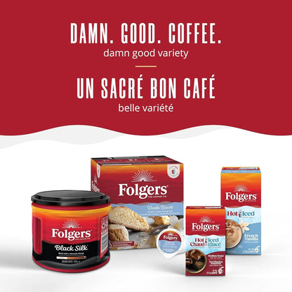 Folgers Caramel Drizzle Flavoured Coffee, Single-Serve K-Cup Pods For Keurig Coffee Makers, 30 Count