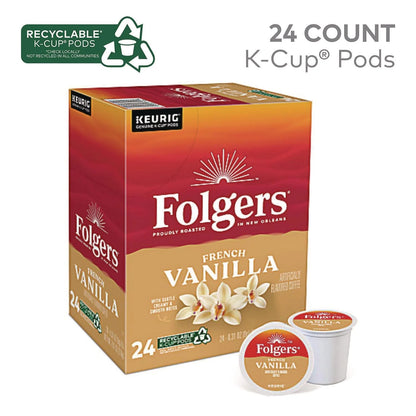 Folgers Gourmet Selections Vanilla Biscotti Coffee K-Cups,pack of three
