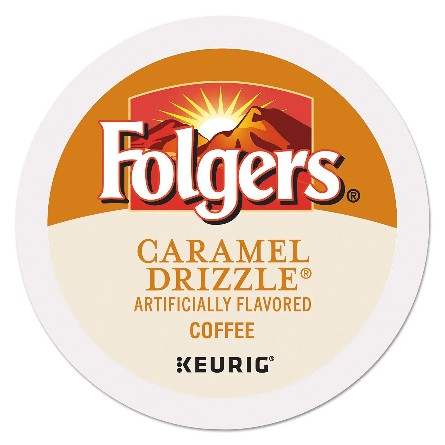 Folgers Caramel Drizzle Flavored Coffee, 24 Keurig K-Cup Pods