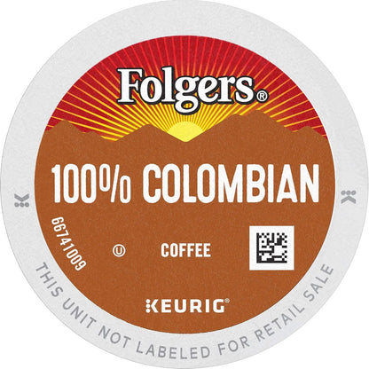 Folgers 100% Colombian Medium Roast Coffee, 24 Keurig K-Cup Pods