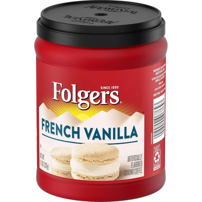 Folgers French Vanilla Flavored Ground Coffee, 11.5 Ounces