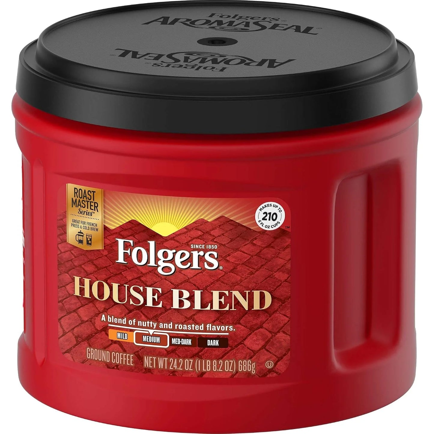 Folgers House Blend Medium Roast Ground Coffee, 24.2 Ounces