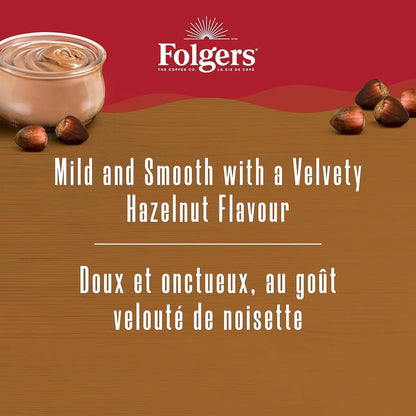 Folgers Hazelnut Cream K-Cup Coffee Pods 12 Count