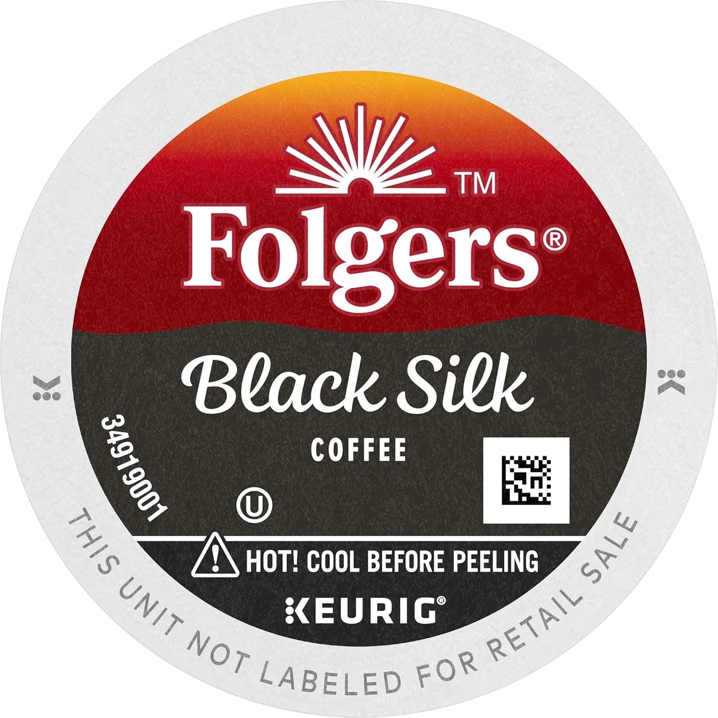 Folgers Black Silk, Dark Roast Coffee, Keurig K-Cups, 12 Count Box