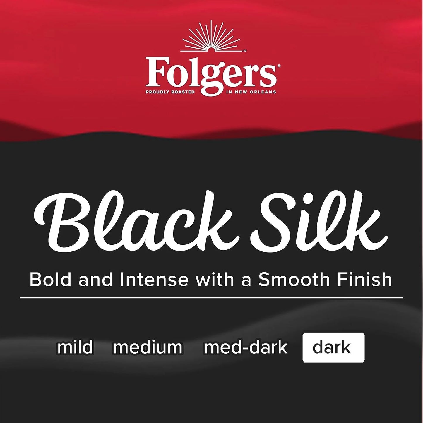 Folgers Black Silk Coffee, Dark Roast, Keurig K-Cup Pods, 128 Count