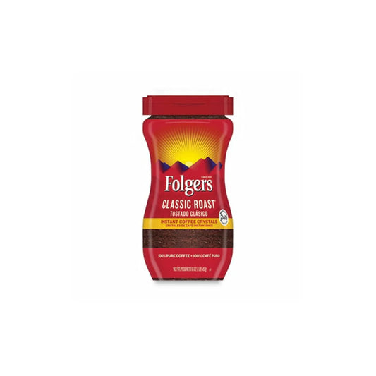 Folgers Instant Coffee Crystals, Classic Roast, 16 Ounce