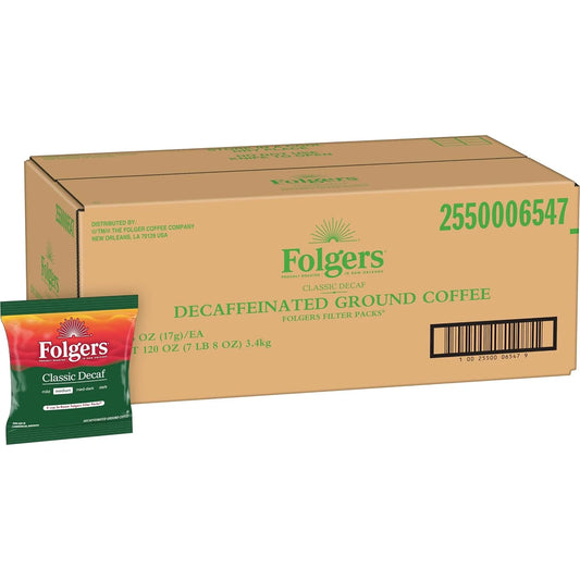 Folgers Decaf Ground Coffee, .60 Ounce (200 Count)