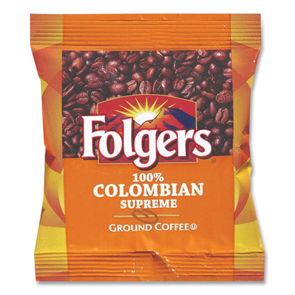 Folgers 100 Percent Colombian Supreme Ground Coffee, Medium Roast 1.75 Ounce (Pack of 42)