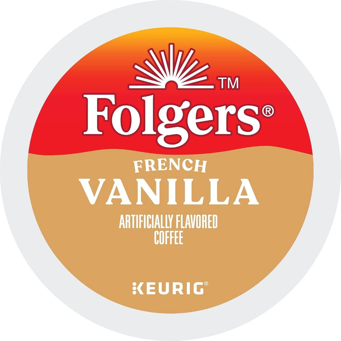 Folgers Vanilla Biscotti Flavored Coffee, 96 Keurig K-Cup Pods