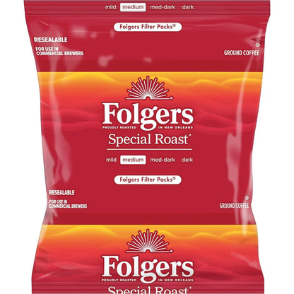 Folgers Special Roast Filter Packs, Ground Coffee, Medium-Dark Roast, 0.8-Ounce Bags (Pack of 40)