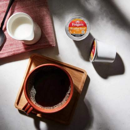 Folgers Breakfast Blend Coffee, Mild Roast, Keurig K-Cup Pods, 10 Count