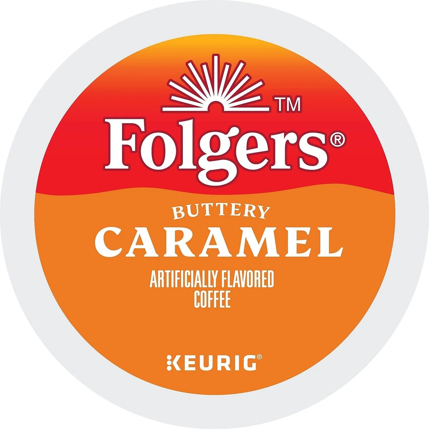 Folgers 6680 Caramel Drizzle Coffee K-Cups, 24/box