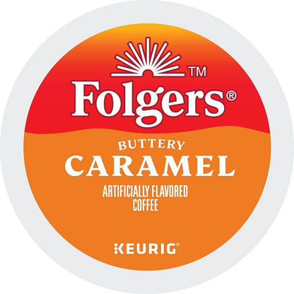 Folgers 6680 Caramel Drizzle Coffee K-Cups, 24/box