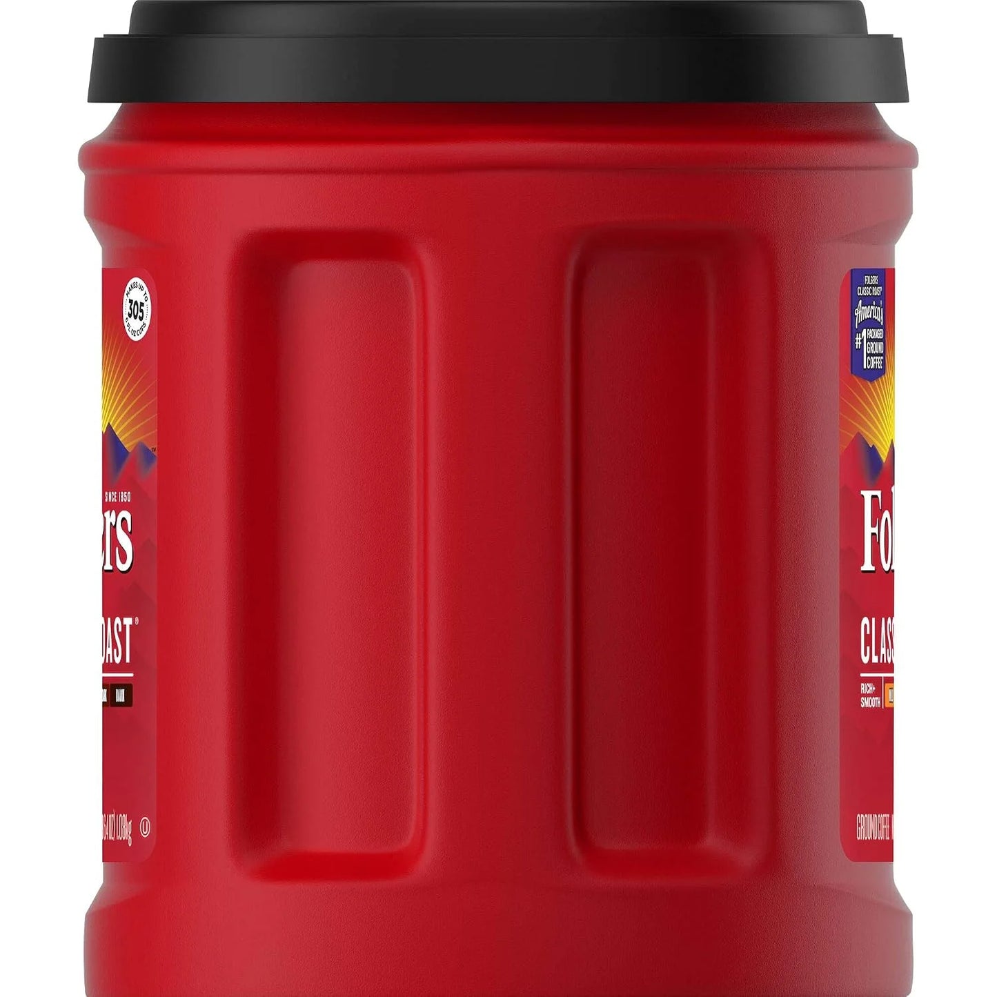 Folgers Classic Roast Medium Roast Ground Coffee, 38.4 Ounces (Pack of 6)