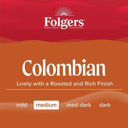 Folgers Colombian, Medium Roast Coffee, K-Cup Pods