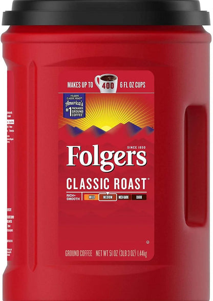 Folgers Classic Roast Ground Coffee , (#), 48 oz