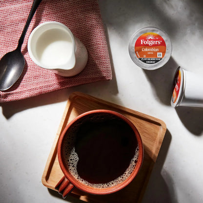 Folgers Colombian Coffee, Medium Roast, Keurig K-Cup Pods, 12 count Box
